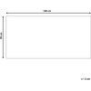 Beliani Lauko kilimas BIDAR juodas 90 x 180 cm dvipusis