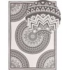Beliani Lauko kilimas NELLORE pilkas 160 x 230 cm
