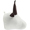 Beliani Vaikiška sieninė dekoracija Byk GEOFFREY medvilnė 24 cm balta