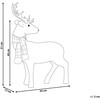 Beliani Figūrėlė dekoracyjna renifer 51 cm balta MUSTOLA