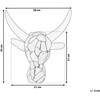 Beliani Skaičių sienos galvos bulius ryškiai medienos BULL HEAD