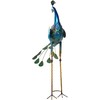 Beliani Sodo skulptūra PEACOCK mėlyna