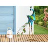 Beliani Sodo skulptūra PEACOCK mėlyna