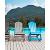 Beliani Fotel bujany sodo ADIRONDACK Mėlyna