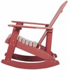 Beliani Fotel bujany sodo ADIRONDACK Raudona
