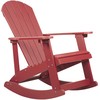 Beliani Fotel bujany sodo ADIRONDACK Raudona