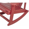 Beliani Fotel bujany sodo ADIRONDACK Raudona