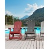 Beliani Fotel bujany sodo ADIRONDACK Raudona