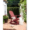 Beliani Fotel bujany sodo ADIRONDACK Raudona