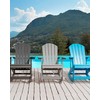 Beliani Fotel bujany sodo ADIRONDACK Jasnoszary