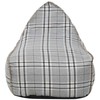 Beliani Sėdmaišis 200 L DROP LINEN 63 cm 75 cm Pilkas