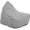 Beliani Sėdmaišis 200 L DROP LINEN 63 cm 75 cm Pilkas