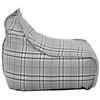 Beliani Sėdmaišis 200 L DROP LINEN 63 cm 75 cm Pilkas