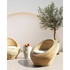 Beliani Fotel sodo MAIORI Rattan Naturalny