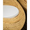 Beliani Fotel sodo MAIORI Rattan Naturalny