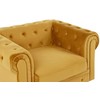Fotelis Beliani Fotel CHESTERFIELD aksominis auksinis
