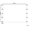 Beliani Koc SAATLI 130 x 150 cm Baltas