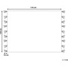 Beliani Lumarko Antklodė 130 x 170 cm juodai balta SAULĖLĖ!