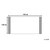 Beliani Blokas 130 x 150 cm pilkas YMALAK