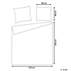 Patalynės komplektas Beliani Ballard medvilnės lino rinkinys baltos spalvos 155x220 cm