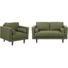 Sofa Beliani NURMO 3 vietų poilsio komplektas tamsiai žalias