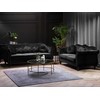 Sofa Beliani 5 vietų minkštų baldų komplektas SKIEN, veliūras, juodas