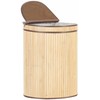 Beliani Krepšys BADULLA Bamboo Wood Šviesiai ruda