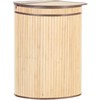 Beliani Krepšys BADULLA Bamboo Wood Šviesiai ruda
