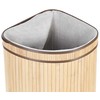 Beliani Krepšys BADULLA Bamboo Wood Šviesiai ruda