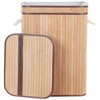 Beliani Krepšys KALUTARA Bamboo Wood Šviesiai ruda