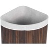 Beliani Krepšys MATARA Bamboo Wood Tamsiai Ruda