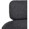 Beliani Besisukanti kėdė ALENA, Boucle audinys, juoda