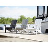 Beliani Sodo kėdė balta Adirondack