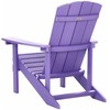 Beliani Krzesło ogrodowe MDF Purpurowy ADIRONDACK