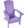 Beliani Krzesło ogrodowe MDF Purpurowy ADIRONDACK