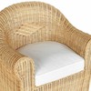 Beliani Fotel sodo LIVADEIA Rattan Naturalny