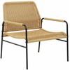 Beliani Rinkinys 2 PRASIMO Technorattan Natural Garden Chairs