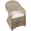 Beliani Fotel sodo SUSUA II Rattan Naturalny