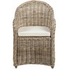Beliani Fotel sodo SUSUA II Rattan Naturalny