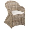 Beliani Fotel sodo SUSUA II Rattan Naturalny
