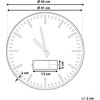 Beliani Sieninis laikrodis 43 cm rudos spalvos