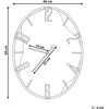 Beliani Sieninis laikrodis MEYNES 46 cm metalinis juodas