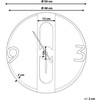 Beliani Sieninis laikrodis MULHOUSE 50 cm, rudas