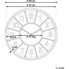 Beliani Sieninis laikrodis BOSWIL 59 cm metalinis spalvotas
