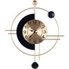 Beliani Sieninis laikrodis ALLOGNY 59 cm metalinis auksinis