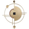 Beliani Sieninis laikrodis ALLOGNY 59 cm metalinis auksinis