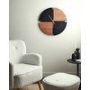 Beliani Laikrodis ścienny ARAMON 60 cm Ruda/ juoda