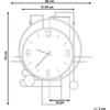 Beliani Sieninis laikrodis TAVEL 60 cm spalvotas