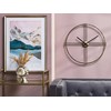 Beliani Sieninis laikrodis ASCONA 64 cm metalinis auksinis