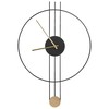 Beliani Sieninis laikrodis ANNIVIERS 44 cm metalinis juodas